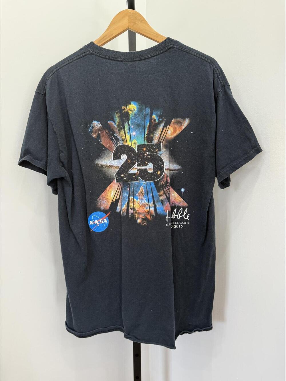 NASA Hubble Space Telescope 25th Anniversary Graphic T-Shirt Large
